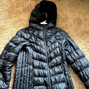 Black Michael Kore bubble coat. Worn once.